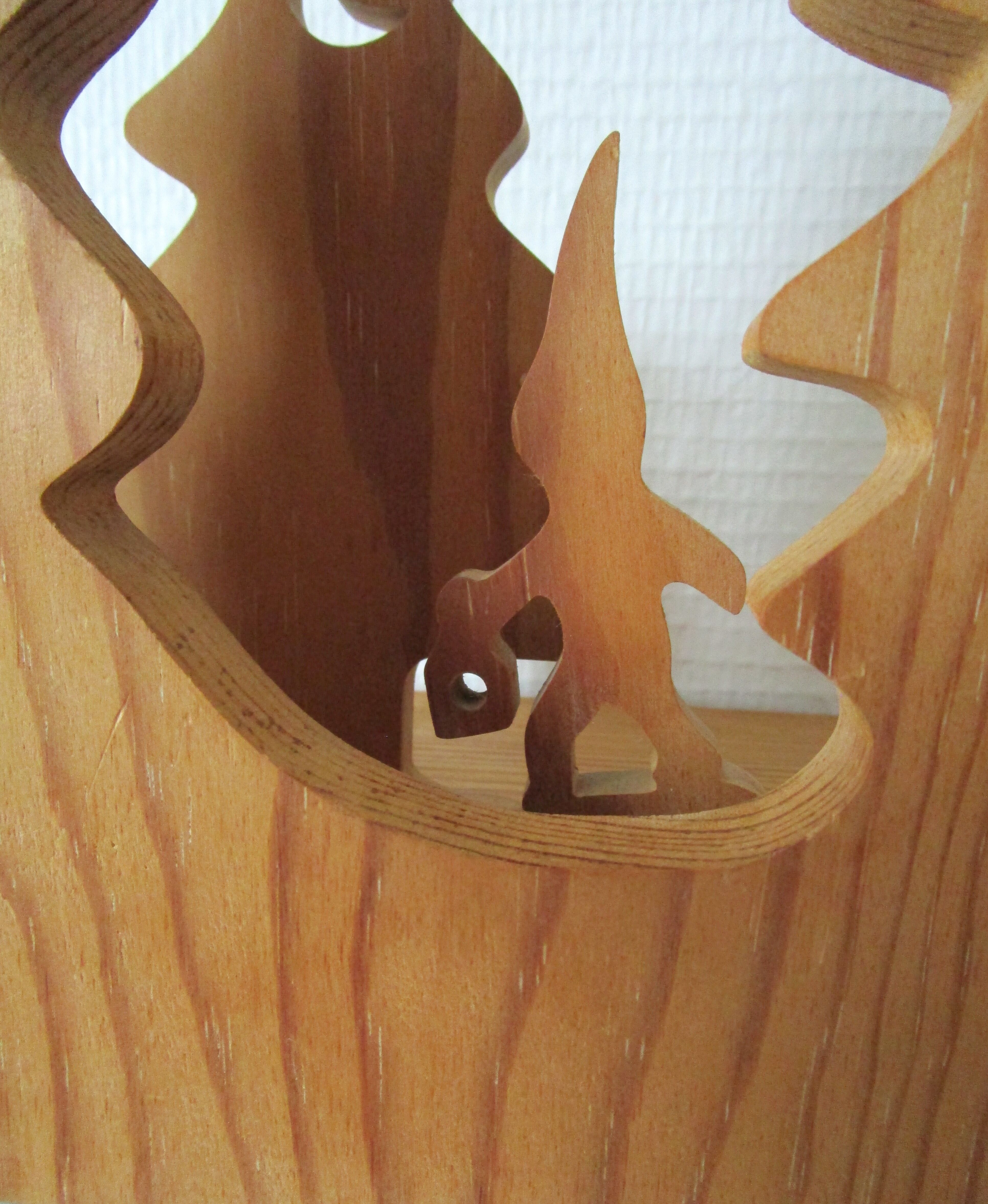 Lampe en sapin massif scandinave vintage