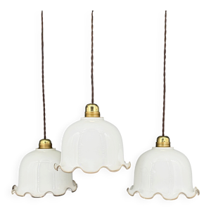 Lot de 3 suspensions - blanche