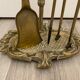 19th-century brass chimney servant Louis Philippe