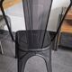 Chaise Tolix véritable, tôle perforée noire, état neuf