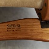 Fauteuil et repose-pieds Lamino par Yngve Ekström pour Swedese