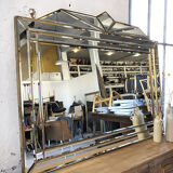 Italian design milked gold mirror
