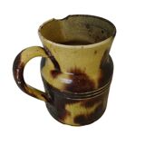 Pichet en poterie antique française de Dieulefit