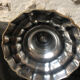 Antique candle holder in silvered bronze