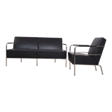 Leather sofa & armchair by Gunilla Allard 1990's