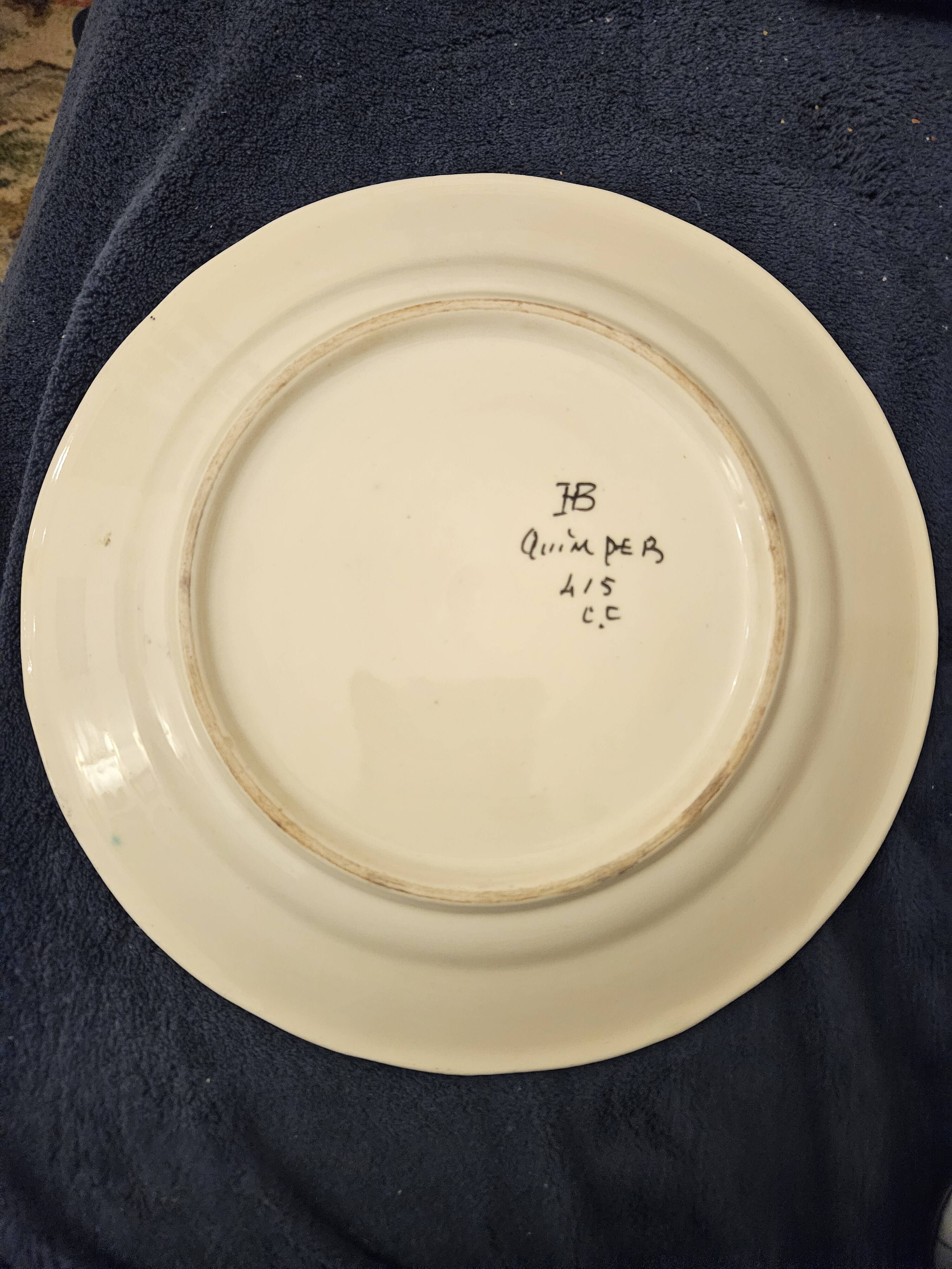 Henriot Quimper plate