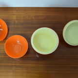 Set of mid-century plastic boxes,1970's