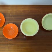 Set of mid-century plastic boxes,1970's