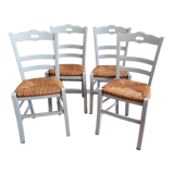 Light grey mulched chairs