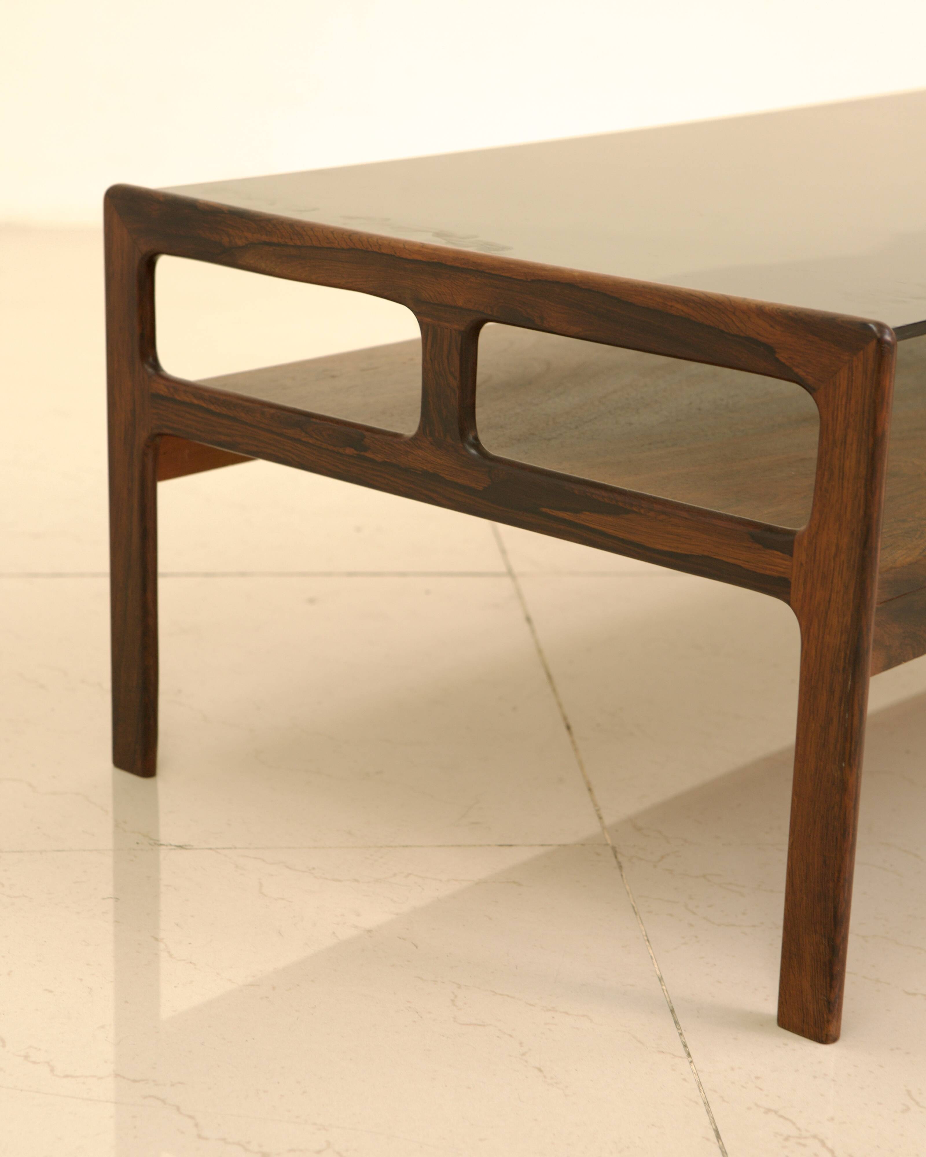 Danish rosewood coffee table from the 60s