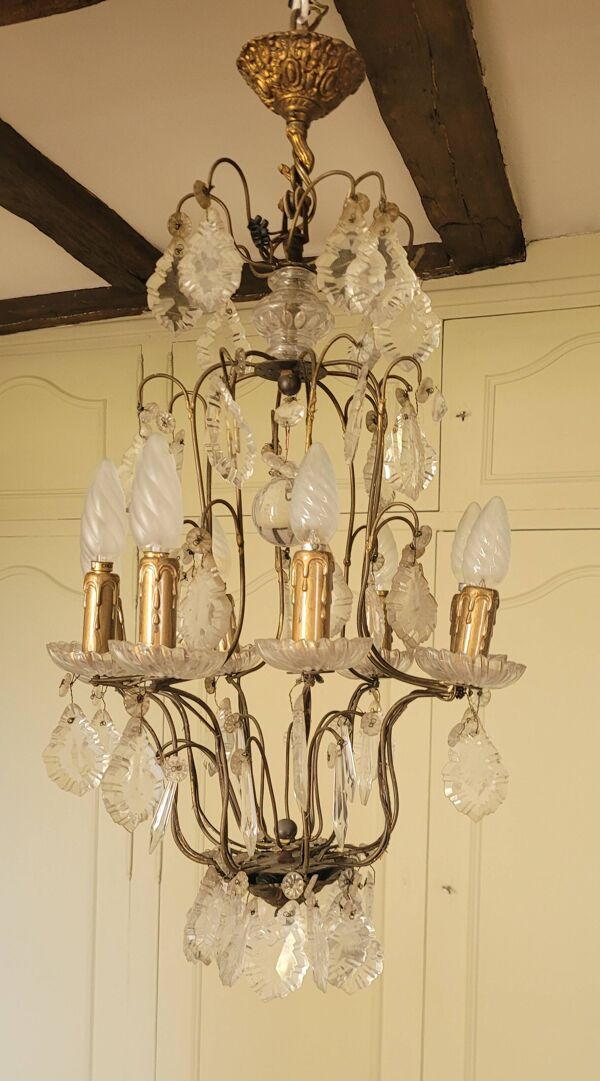 Lustre cage 8 lumières