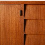 Vintage Scandinavian Teak Sideboard with Tile-Front Drawers, 1960s