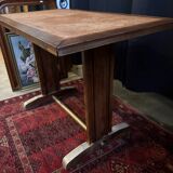 Vintage bistro table in wood and metal – Authentic & sturdy
