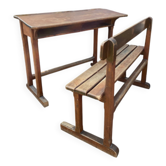 Pupitre double d’école