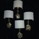 4 CIANI exclusive Italian design lamps, large and timeless wall lights