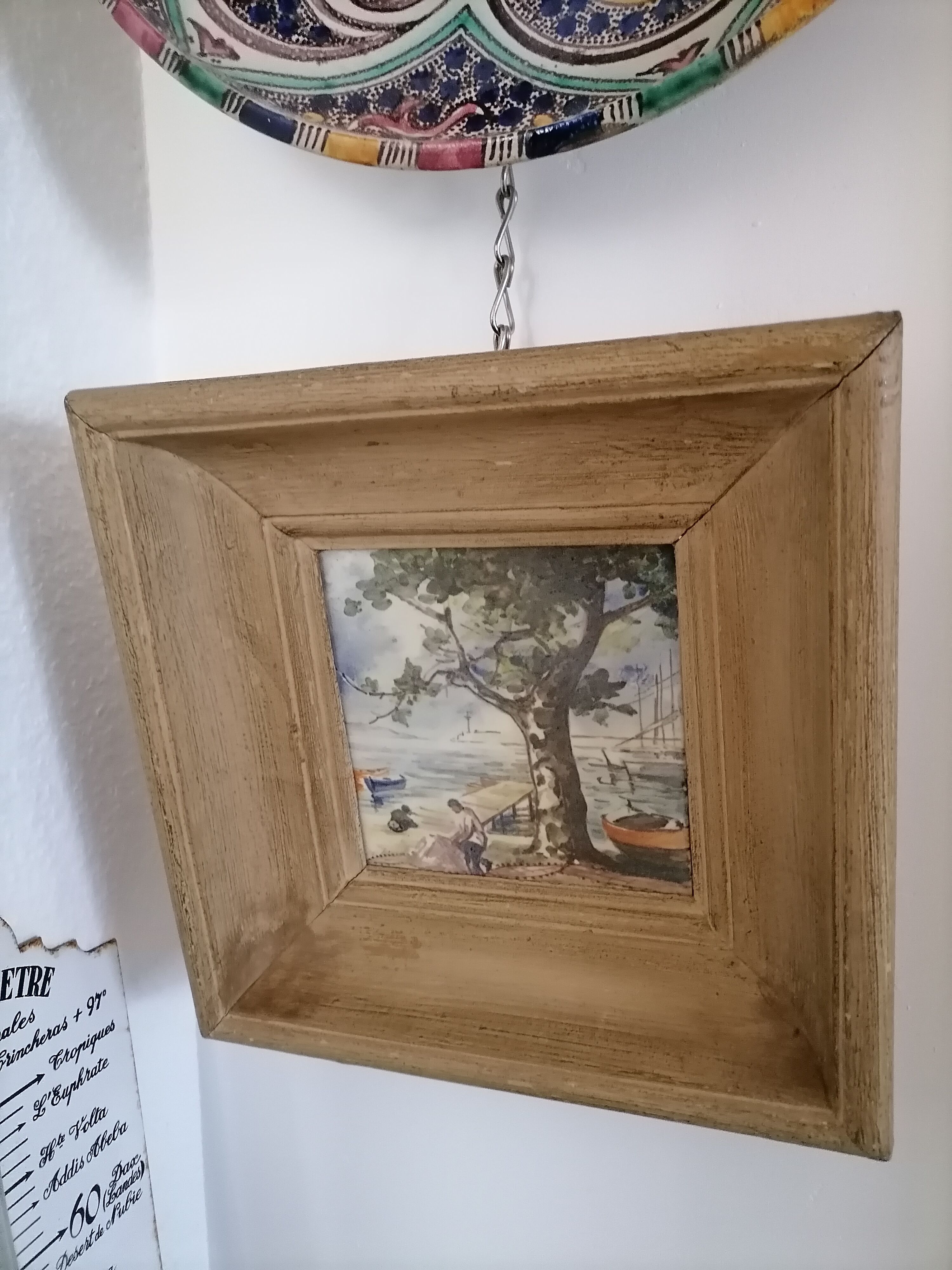 Juans ceramic golf painting