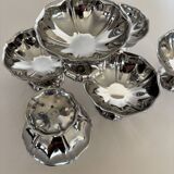 Set of 6 vintage stainless steel bowls