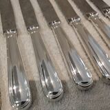 11 silver-plated dessert knives by Christofle silversmiths, Albi pattern