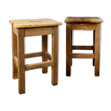 Wooden workshop stools