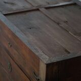 French Empire Commode / Commode, walnut and bronze mounts, 19th century