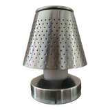 Lampe design en inox perforé