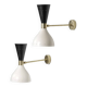 Pair of Italian design wall lights from the 1950s.