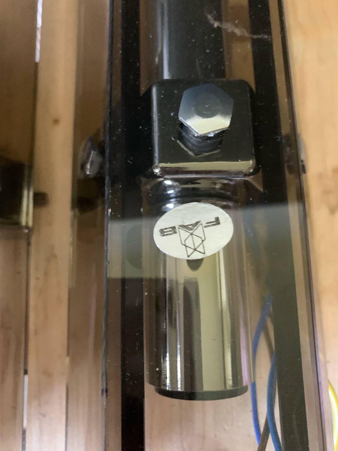 Pair of 70s smoked glass wall lights