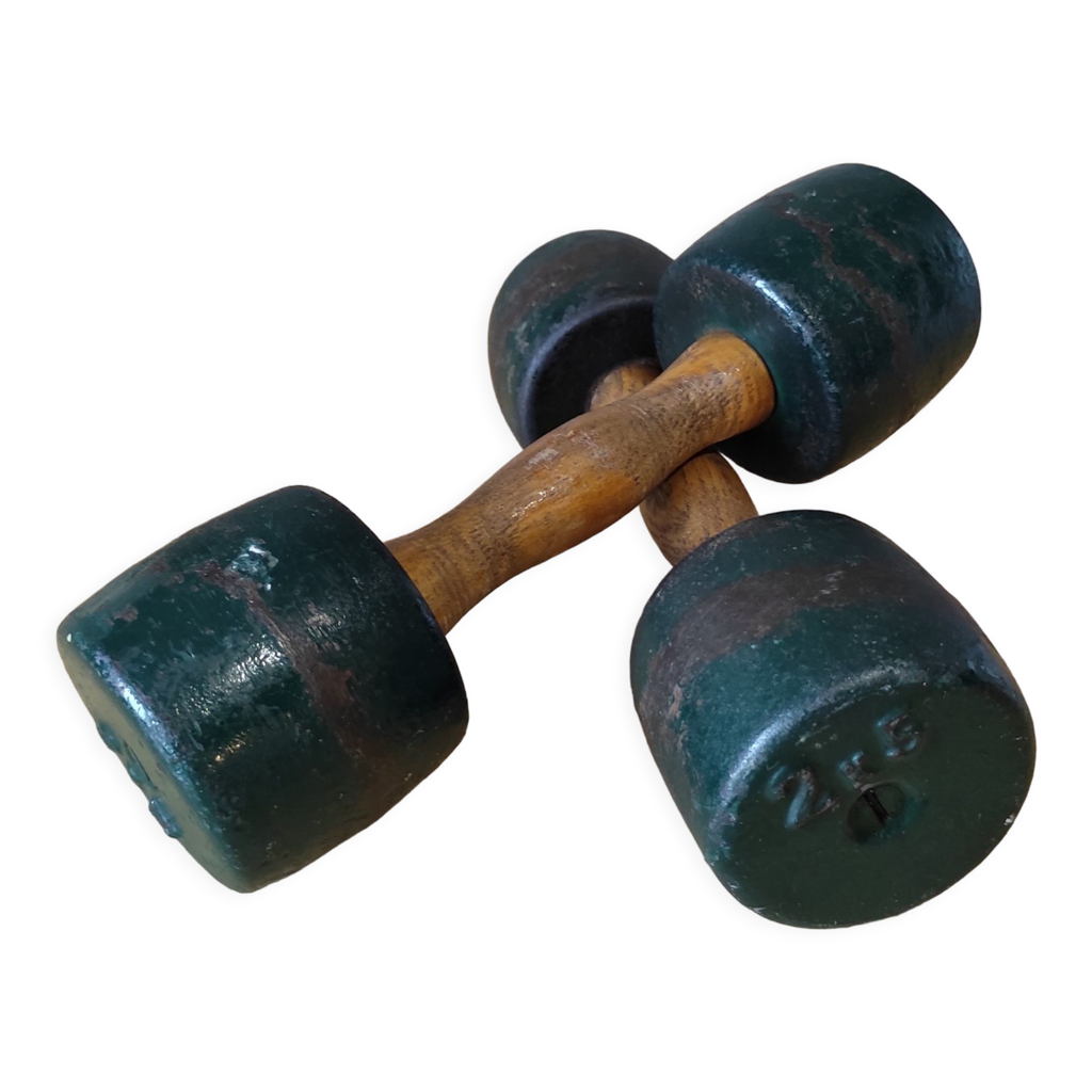 Vintage dumbbells kg Selency