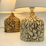Pair of large Soholm ceramic lamps by Haico Nitzsche, Denmark