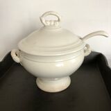 White and shady porcelain soup kitchen