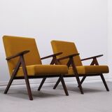 Mid-century Easy Model B armchair - 310 Var in Goldenrod velvet