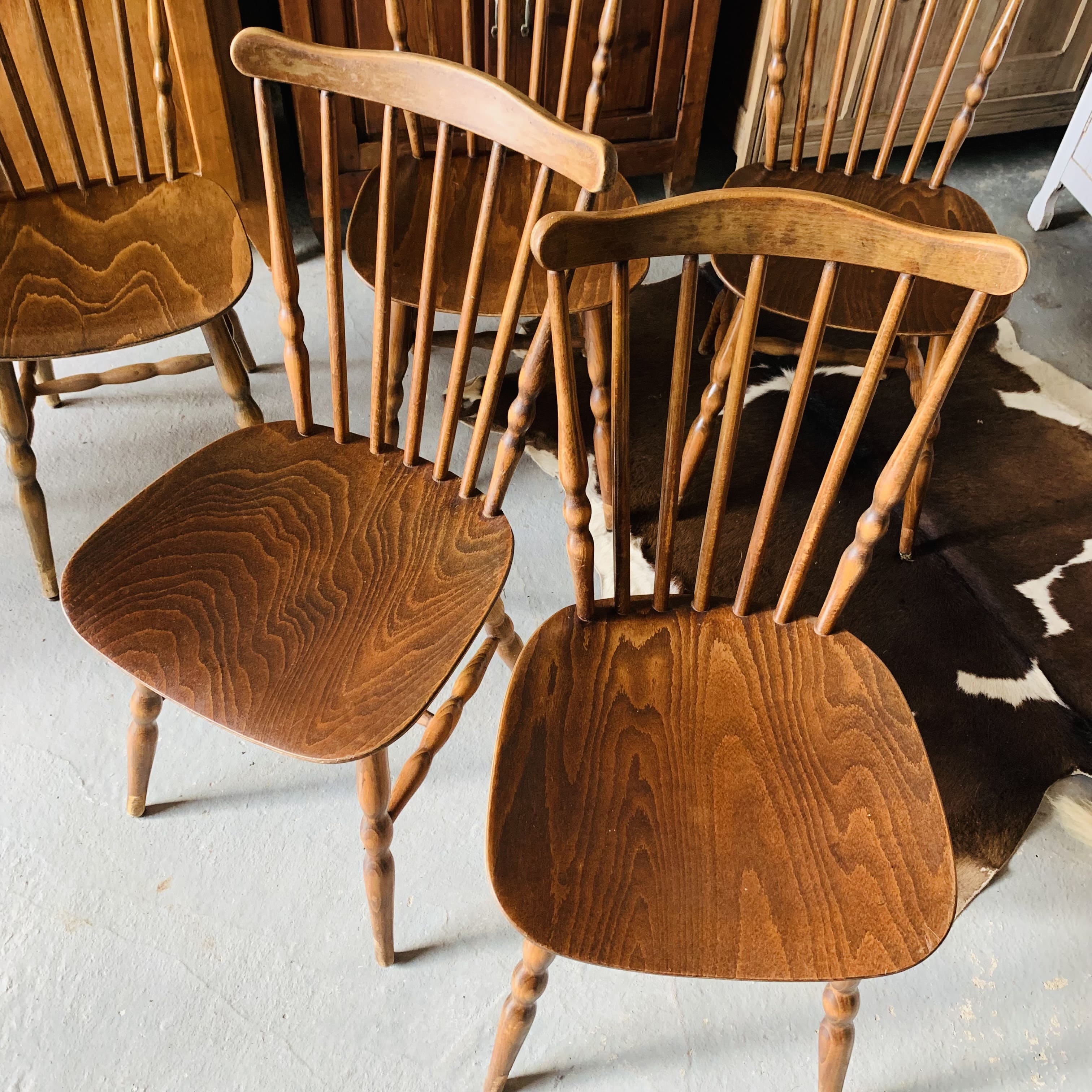 Set of 4 Baumann bistro chairs, Tacoma model
