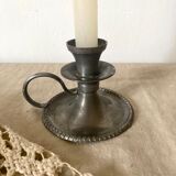 Tin thumb candle holder