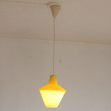 Early plastics cellulose pendant lamp by Atelier de recherche plastique and Rotaflex 1950s.