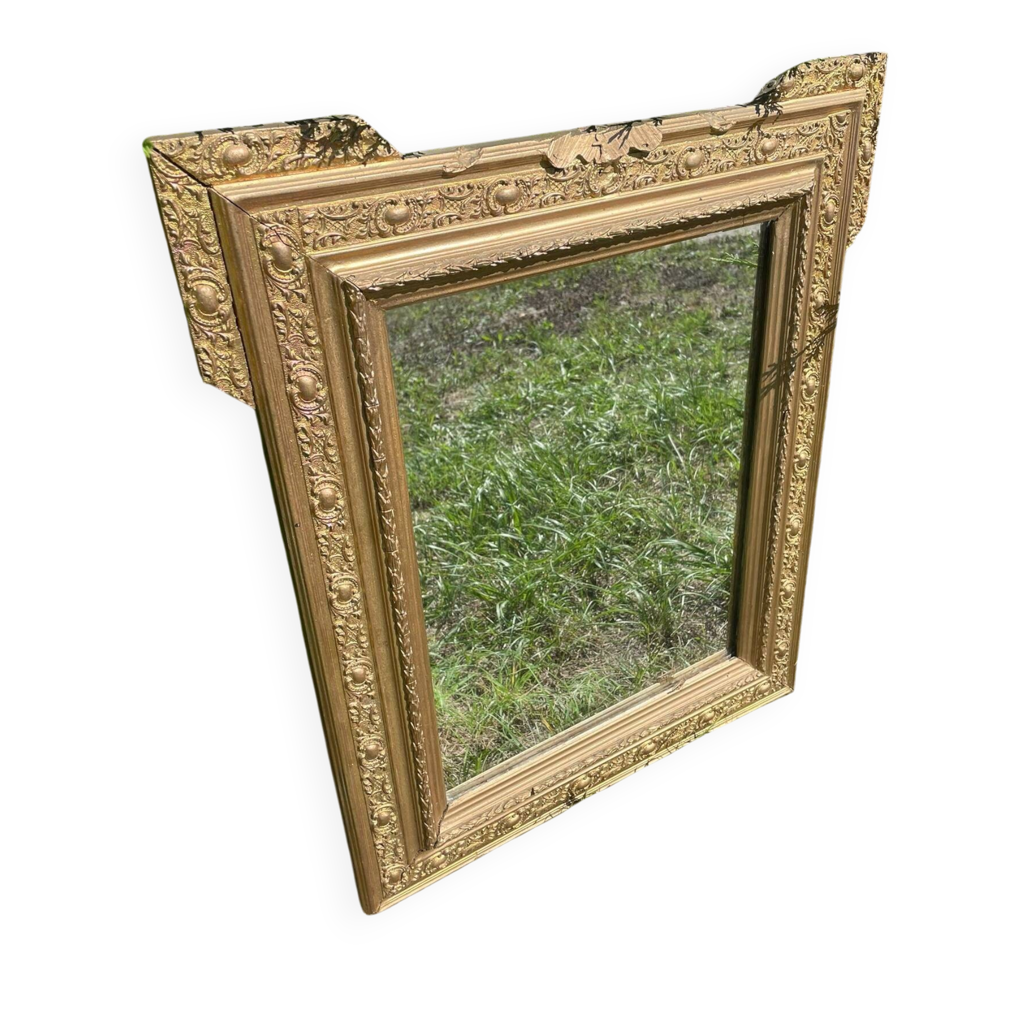 Antique gilded mirror