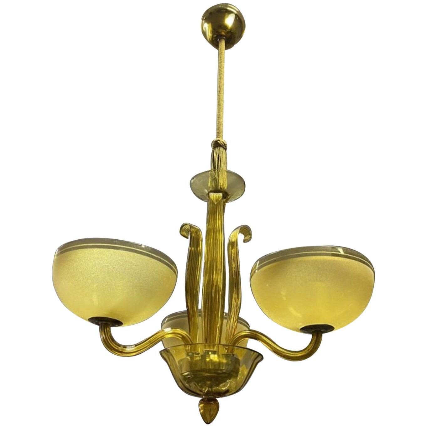 Murano Yellow Lustre