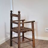 Old straw chair
