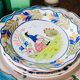 Set of Two Vintage Majolica Plates, Mister and Missus