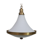 Suspension hollandaise bicolore opaline et laiton
