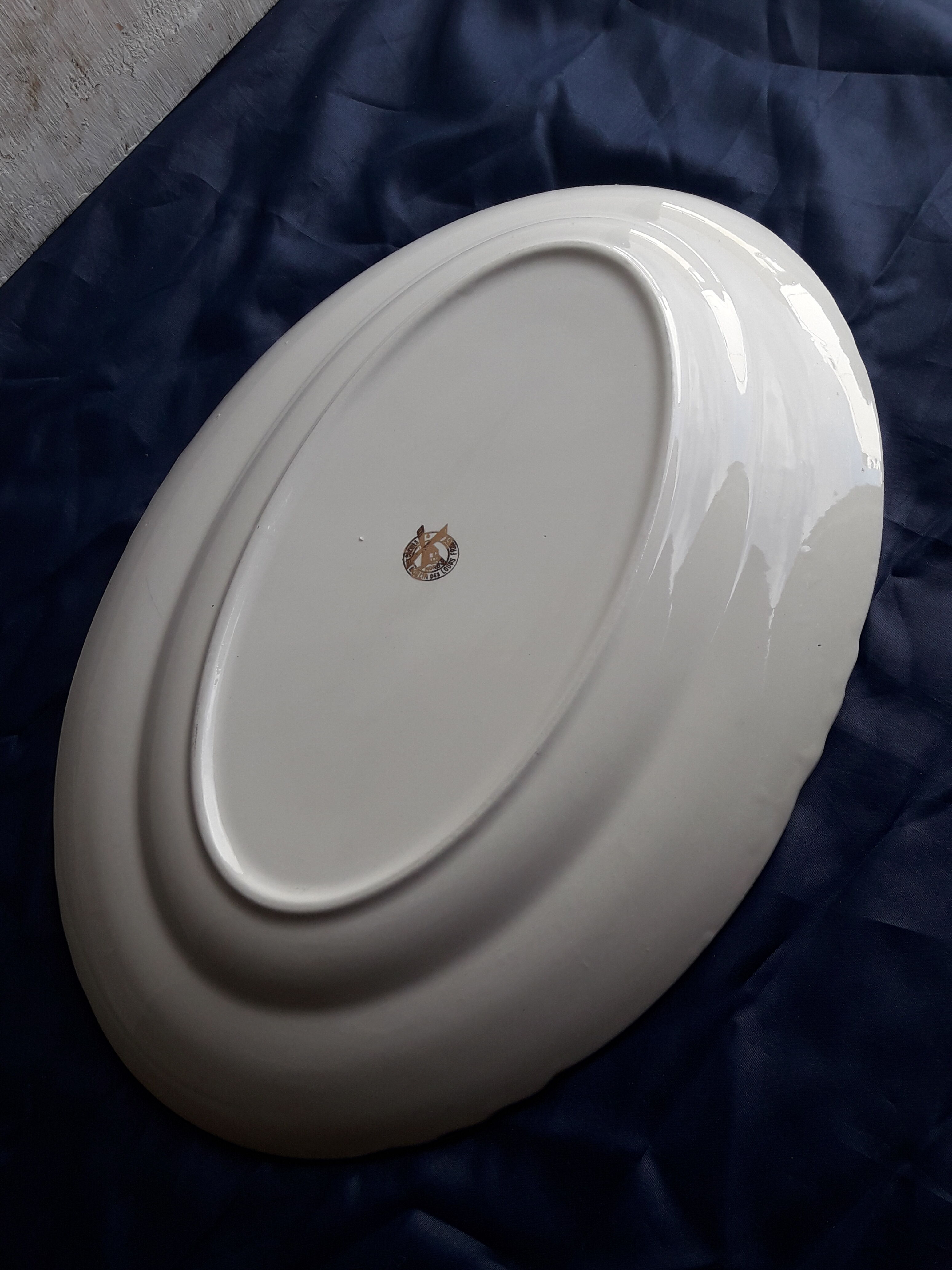 Orchies Earthenware Fish Dish Wolves Mill 36.5 x 24.5 cm