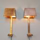 Pair of brass wall lamps, Paul Moerenhout, 70s