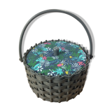 Rattan sewing basket
