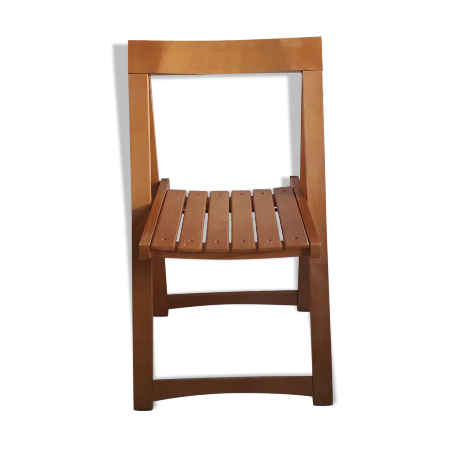 Wooden folding chair