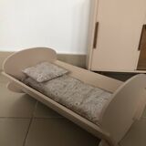 Doll's cradle and wardrobe