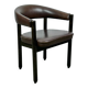Italian Arm Chair Club Chair in Leather 1980s