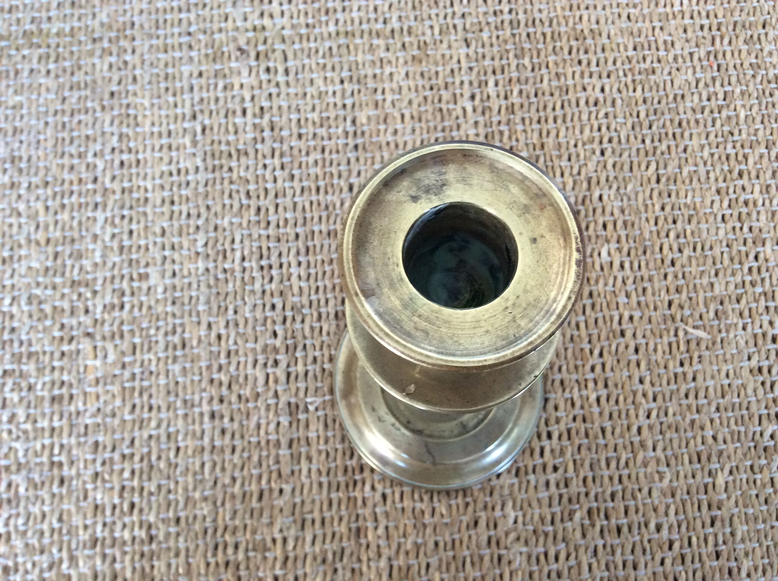 Copper candle holder