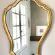 Miroir baroque cadre bois doré 52x74cm