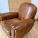 Fauteuil club en cuir