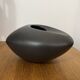 Matte black ceramic pebble vase IKEA Vintage