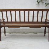 Settle in solid beech